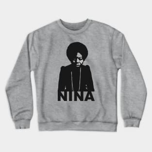 Nina Simone Jazz Minimal Vintage Art Crewneck Sweatshirt